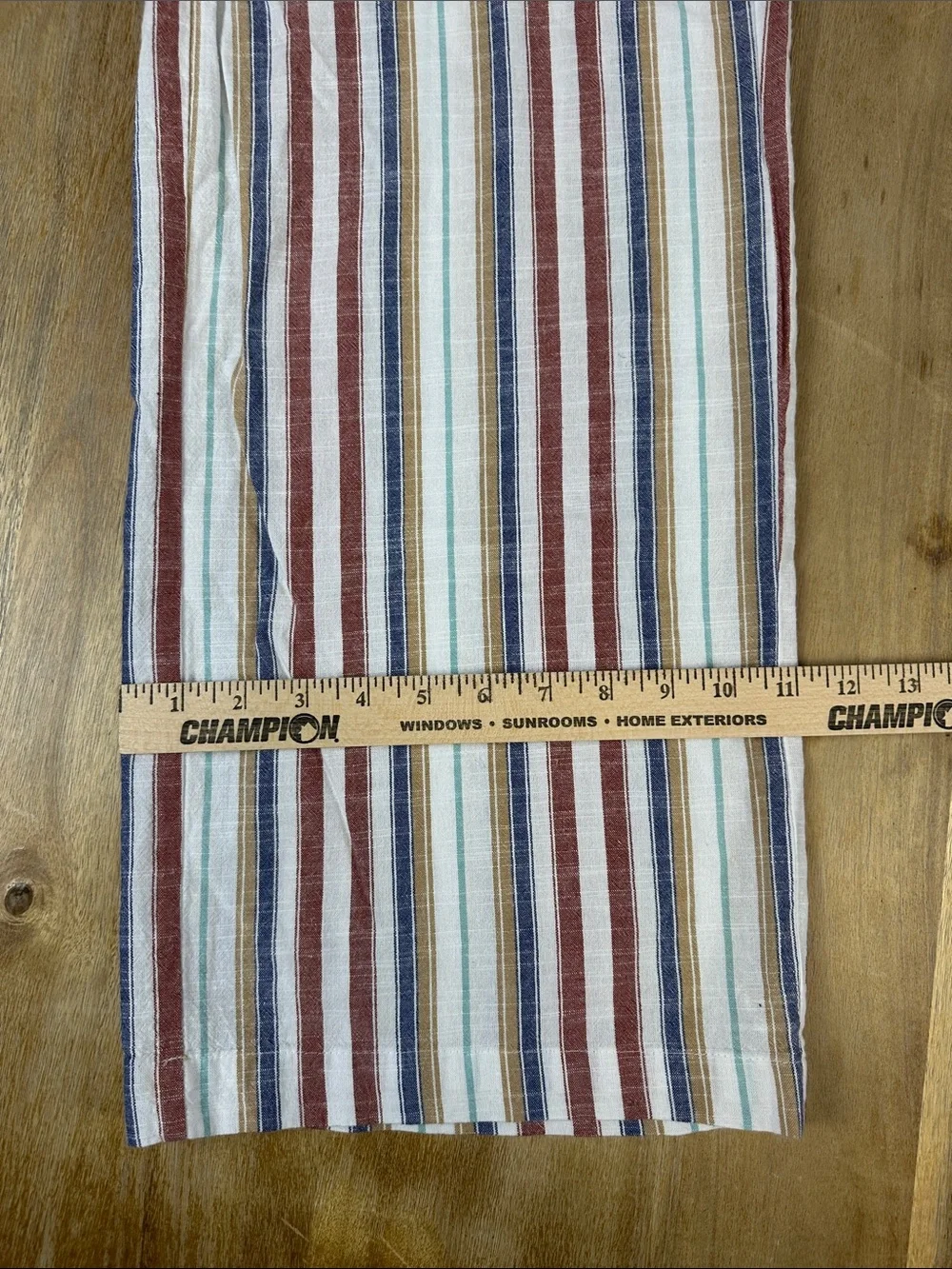 Boho Striped Button-Front Wide-Leg Jumpsuit - Picture 8 of 9